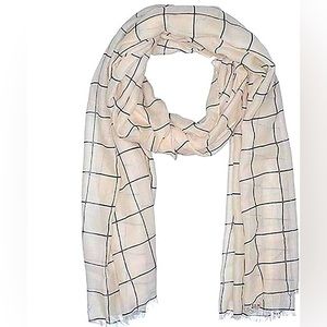 Rachel Pally Cream Grid Scarf